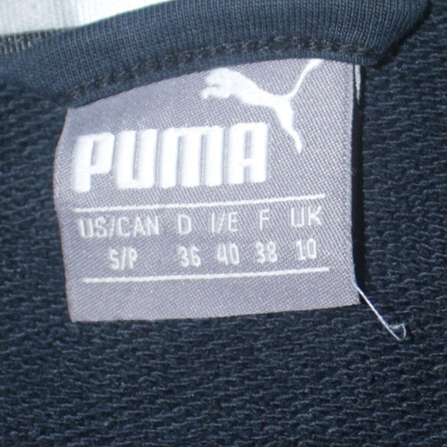 Puma Men's Black Full Zip Hoodie Size S Lightweight Sportswear