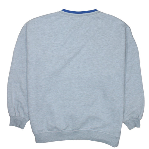 Disney Primark Womens Grey Stitch Sweatshirt Medium Pullover V-Neck