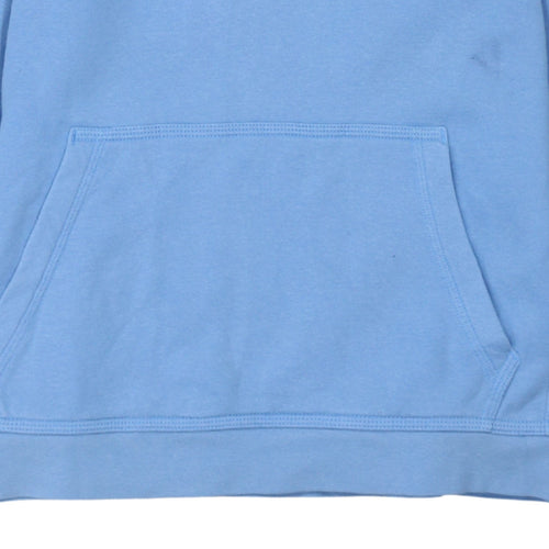 Nike Boys Blue Pullover Hoodie L 147-158cm Logo Fleece Long Sleeve Sweatshirt