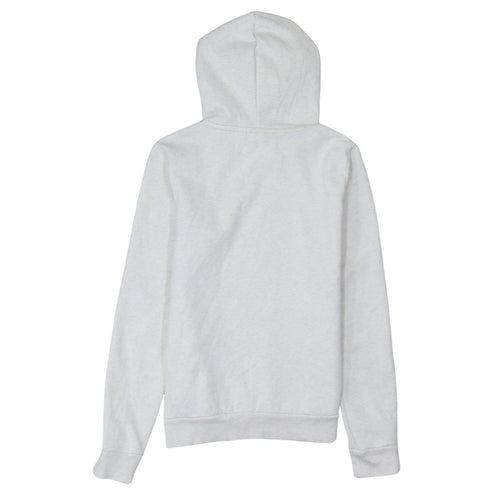 Puma Womens Light Grey XS Pullover Hoodie Drawstring Logo Sweatshirt