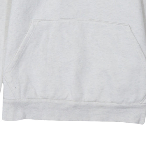 Puma Womens Light Grey XS Pullover Hoodie Drawstring Logo Sweatshirt