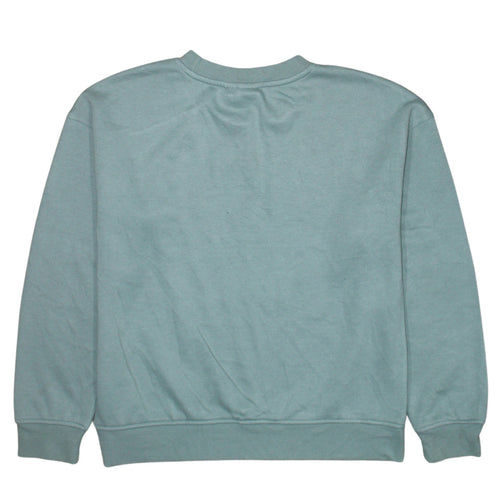Disney Women’s Green Mickey Mouse Sweatshirt 2XS Pullover Cotton Blend