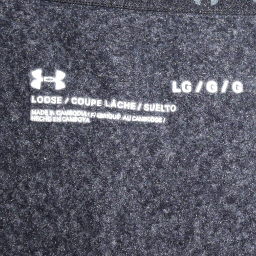 Under Armour Men Grey 1/2 Zip Hoodie L Loose Fit Sportswear