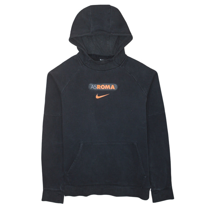 Nike Boys Black AS Roma Pullover Hoodie XL Fleece Football Sweatshirt