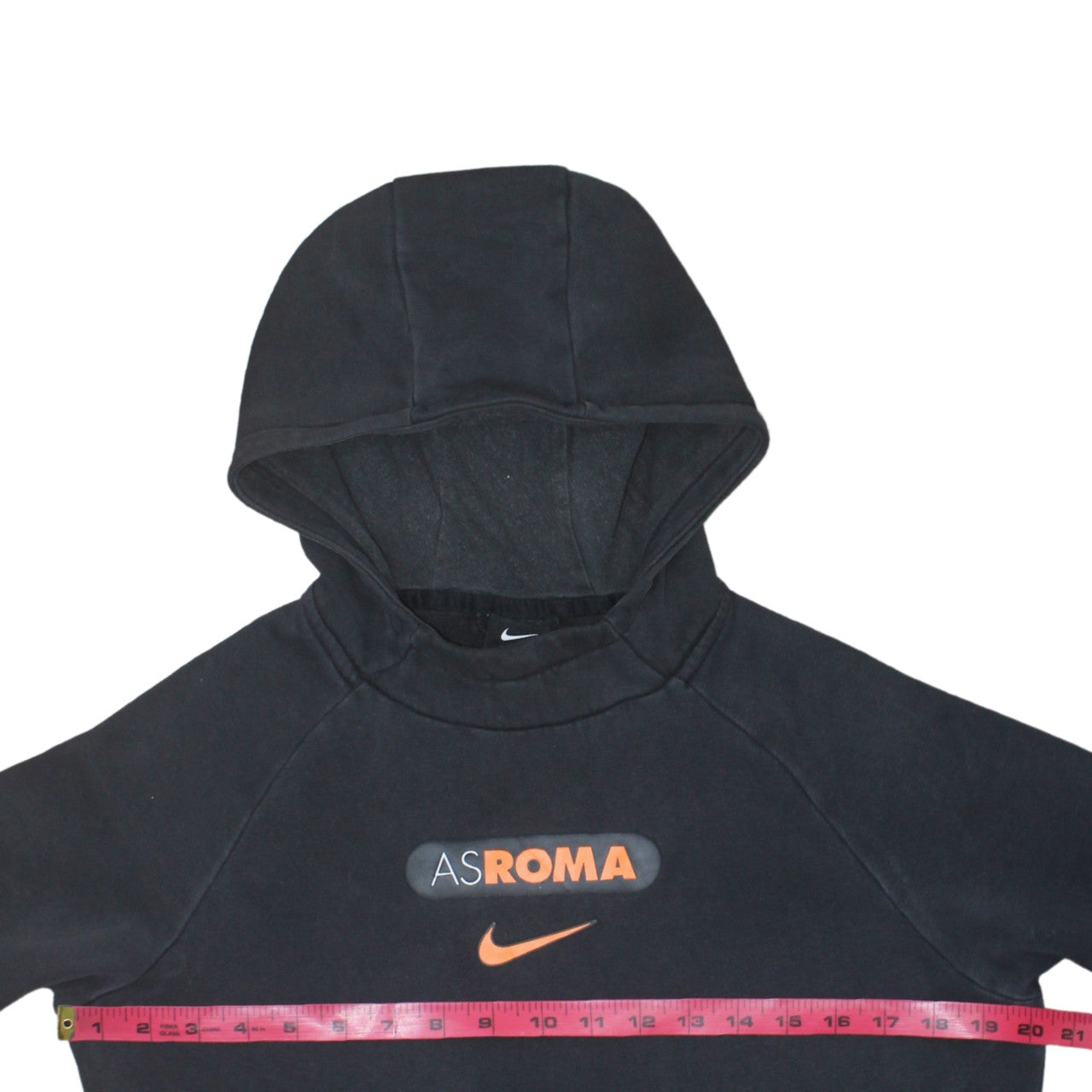 Nike Boys Black AS Roma Pullover Hoodie XL Fleece Football Sweatshirt