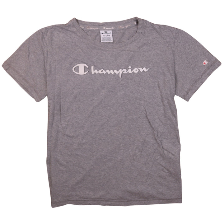 Champion Men's Grey XL Short Sleeve Crew Neck Sports T-Shirt