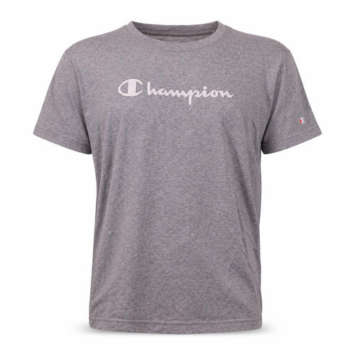 Champion Men's Grey XL Short Sleeve Crew Neck Sports T-Shirt