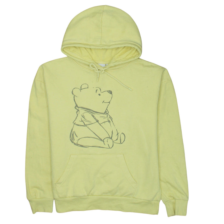 Disney Primark Women's Yellow Winnie the Pooh Pullover Hoodie 2XS