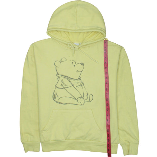 Disney Primark Women's Yellow Winnie the Pooh Pullover Hoodie 2XS