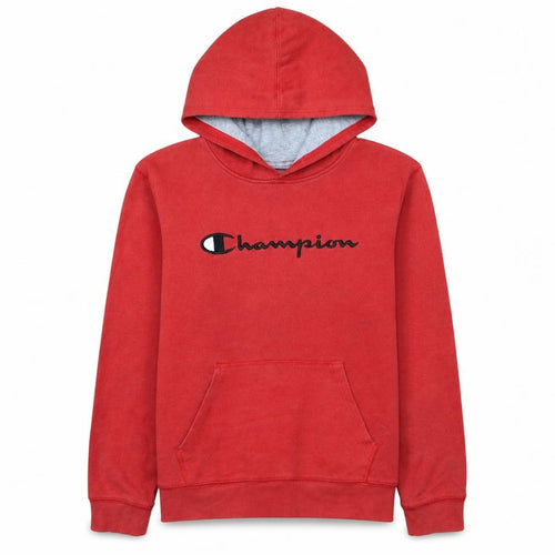 Champion Boys Red Pullover Hoodie XL Cotton Blend Fleece Sweatshirt