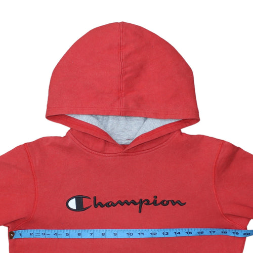 Champion Boys Red Pullover Hoodie XL Cotton Blend Fleece Sweatshirt