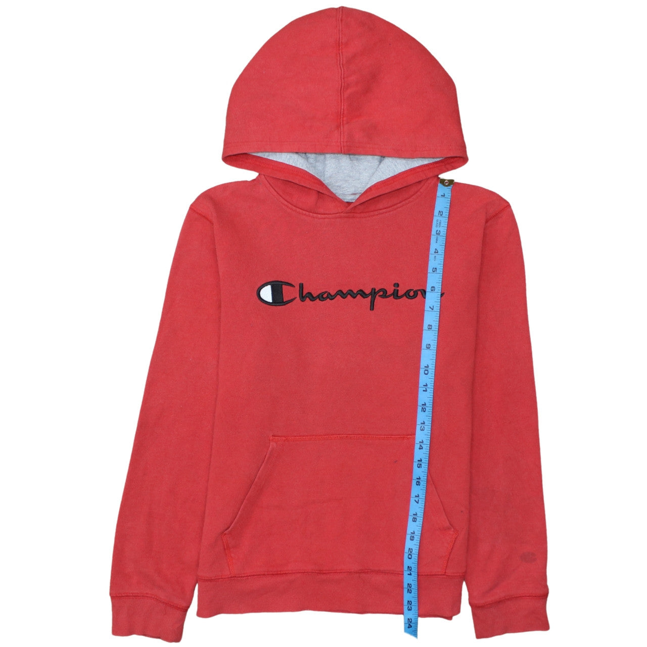 Champion Boys Red Pullover Hoodie XL Cotton Blend Fleece Sweatshirt