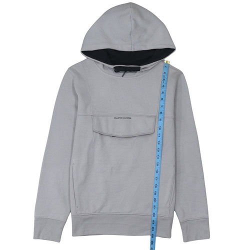 Hollister Men’s Grey Pullover Hoodie XS Lightweight Logo Sweatshirt
