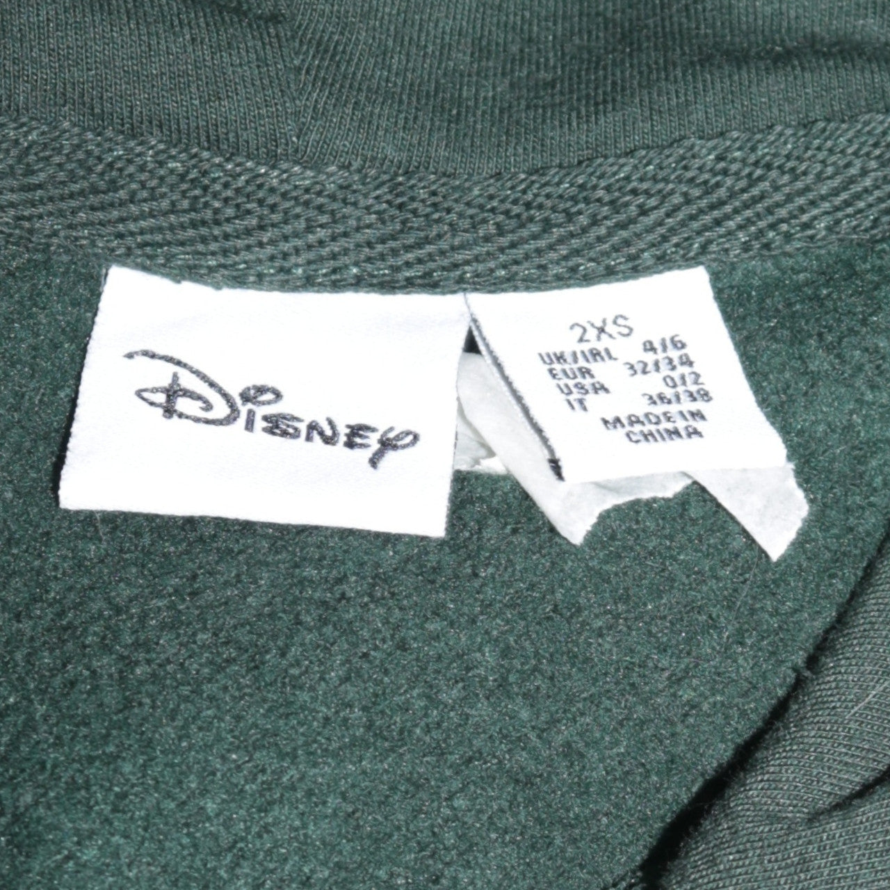 Disney Women’s Black Pullover Hoodie 2XS Primark Cares Cotton Blend