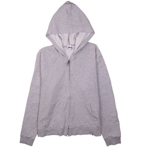 GAP Men's Grey Full Zip Hoodie XL Fleece Cotton Blend