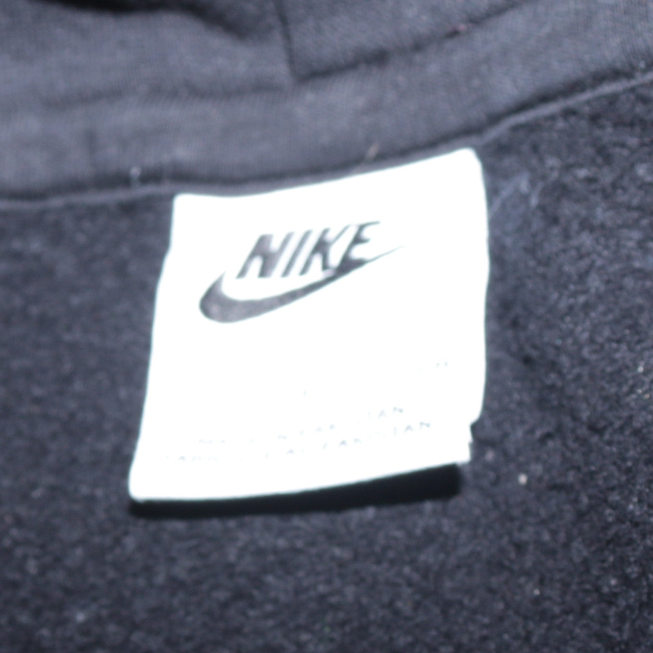Nike Men's Black Pullover Hoodie Size M Sports Fleece Sweatshirt