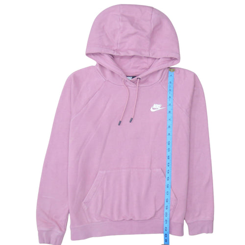 Nike Women Pink Pullover Hoodie Small Cotton Blend Casual