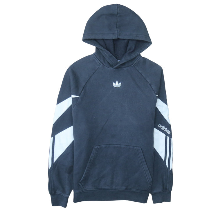 Adidas Men's Black Pullover Hoodie Small Logo Fleece Sweatshirt