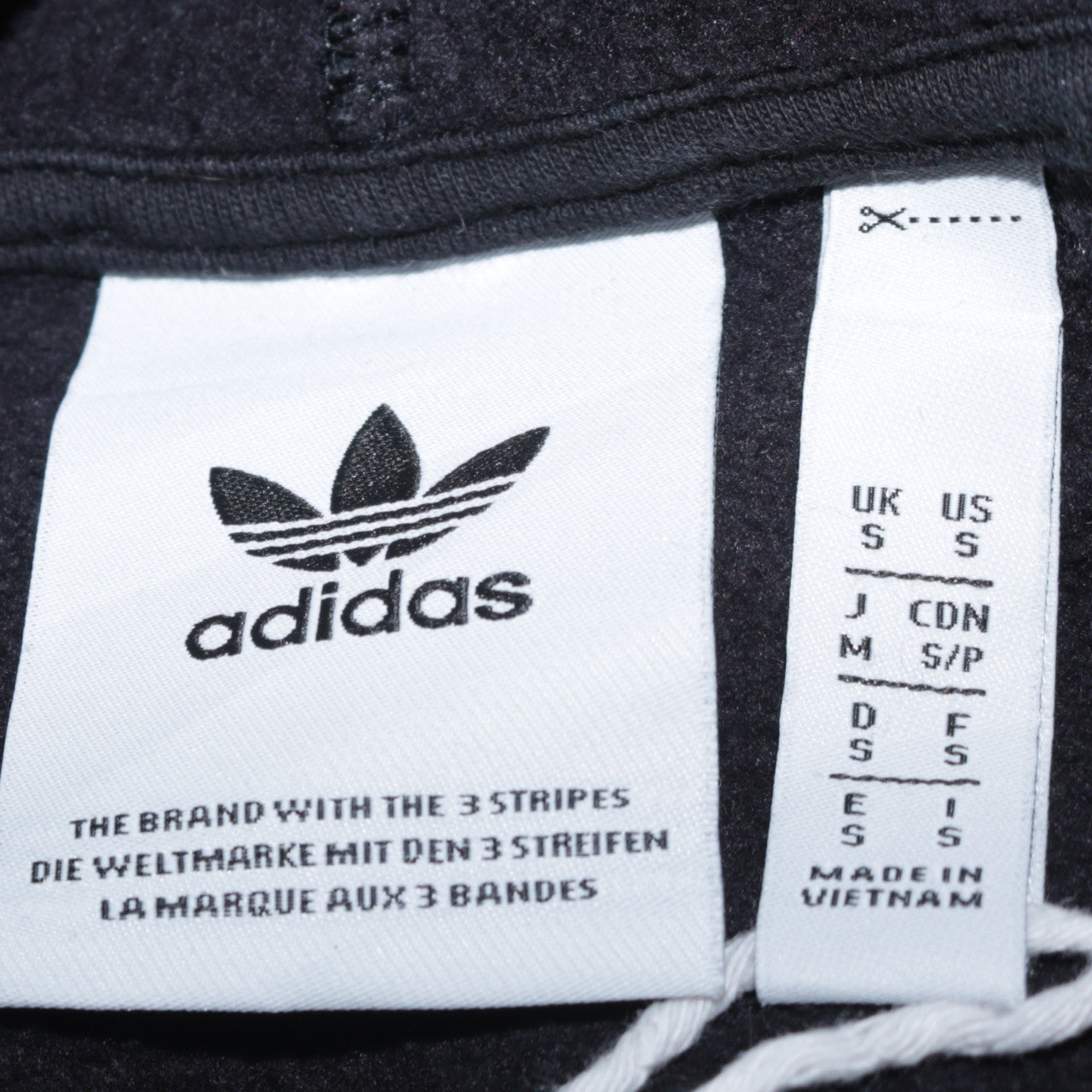 Adidas Men's Black Pullover Hoodie Small Logo Fleece Sweatshirt