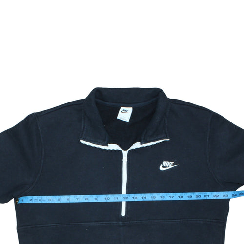 Nike Men's Black Fleece 1/2 Zip Pullover Sweatshirt Size L