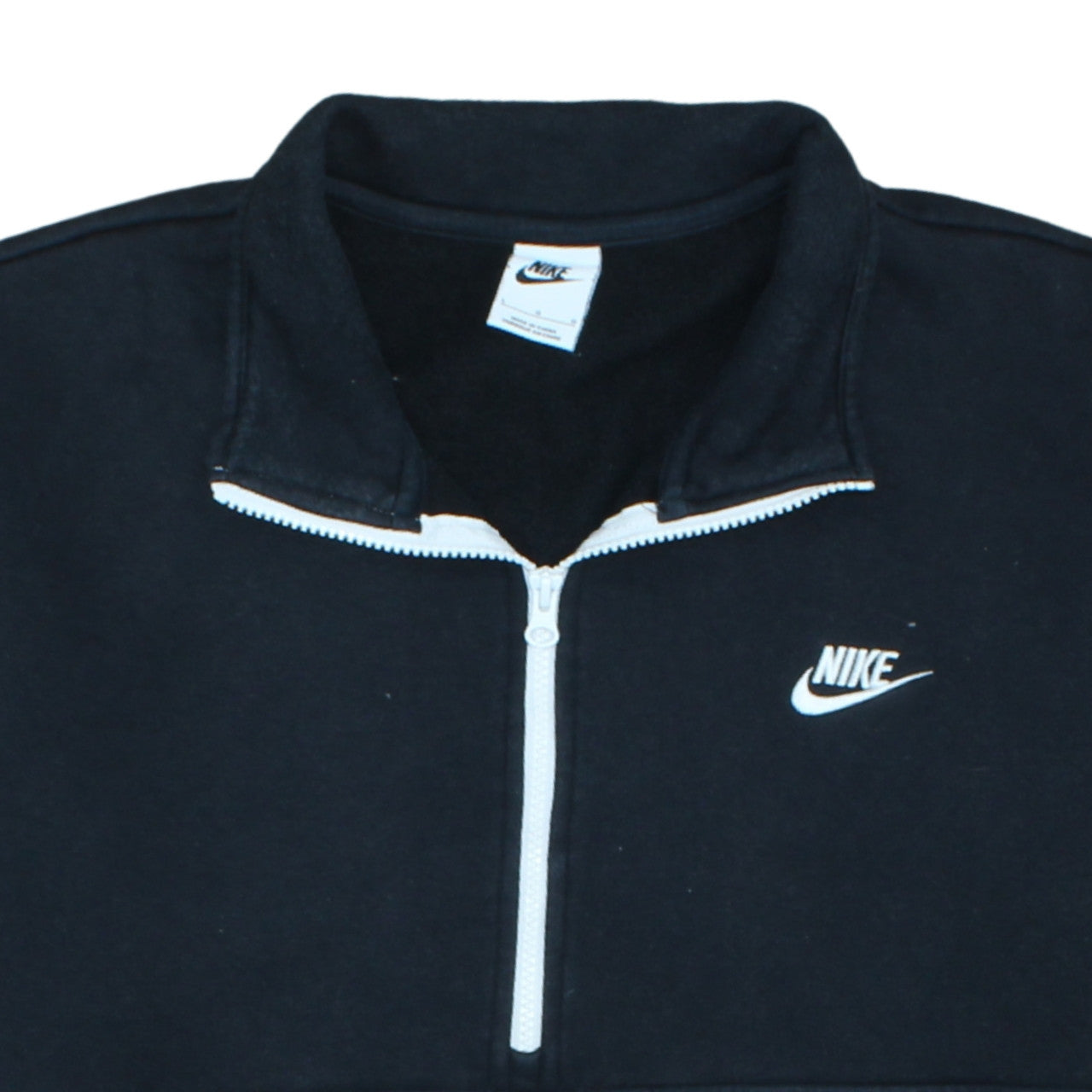 Nike Men's Black Fleece 1/2 Zip Pullover Sweatshirt Size L