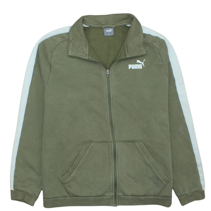 Puma Men's Green 2XL Full Zip Track Jacket Fleece