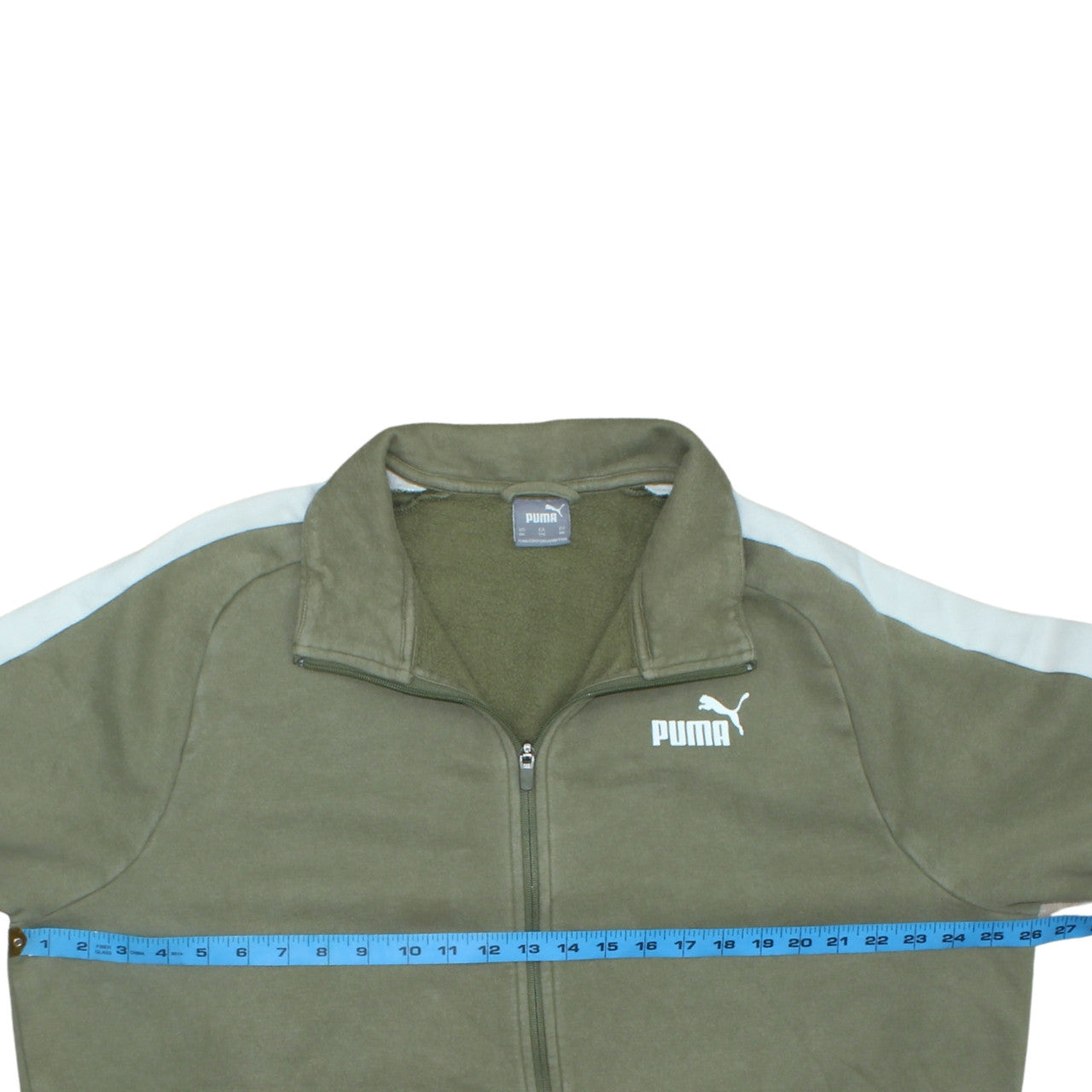 Puma Men's Green 2XL Full Zip Track Jacket Fleece