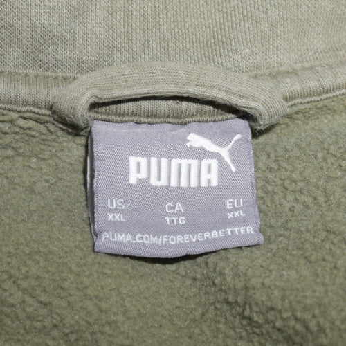 Puma Men's Green 2XL Full Zip Track Jacket Fleece