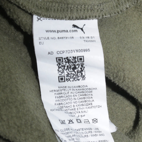 Puma Men's Green 2XL Full Zip Track Jacket Fleece