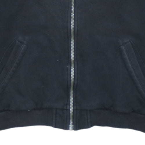 Puma Teens Black Full Zip Sweatshirt Size 12 Collared Logo Fleece