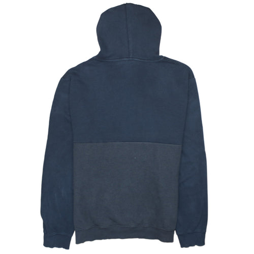 Quiksilver Men's Blue Pullover Hoodie 2XL Logo Fleece Sweatshirt