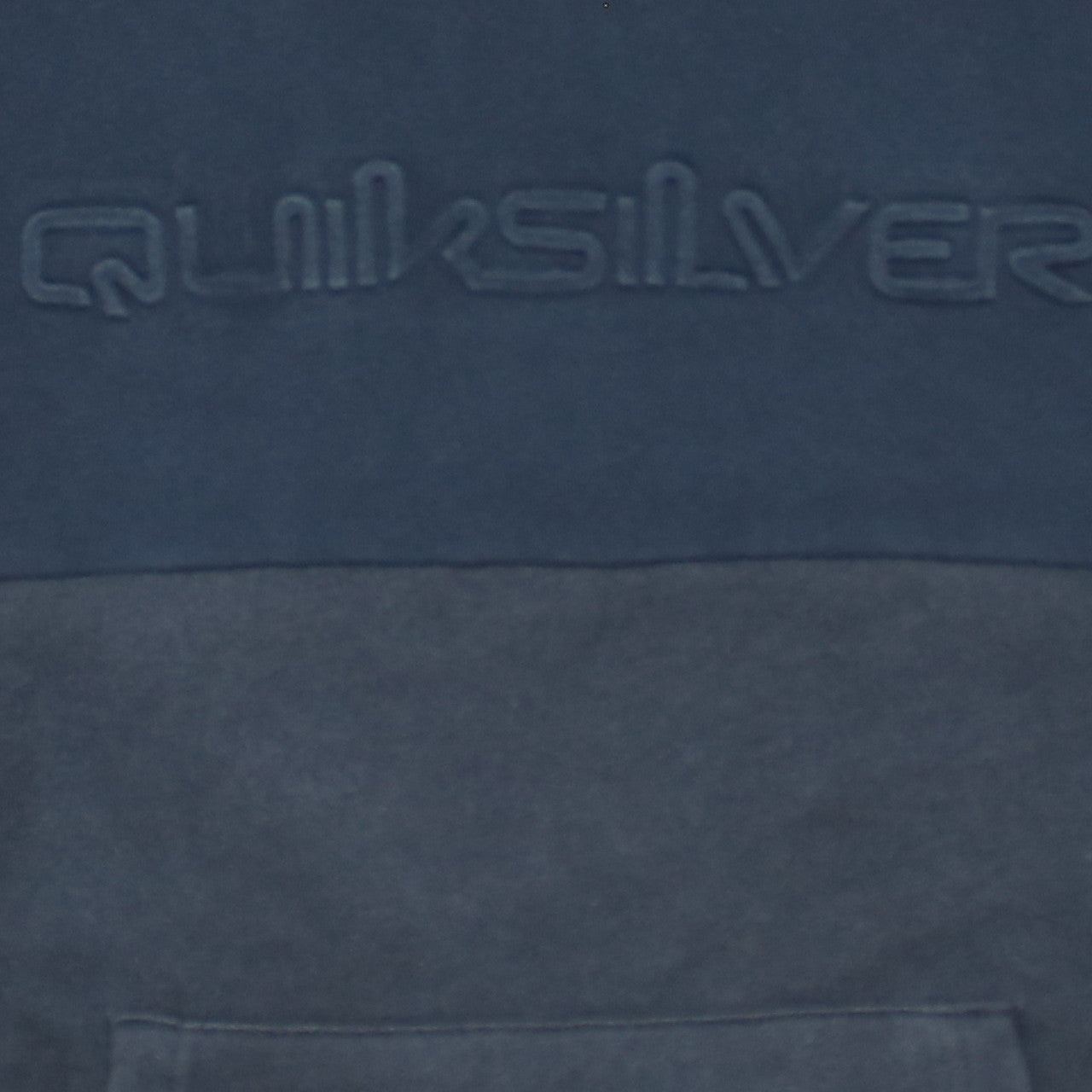 Quiksilver Men's Blue Pullover Hoodie 2XL Logo Fleece Sweatshirt
