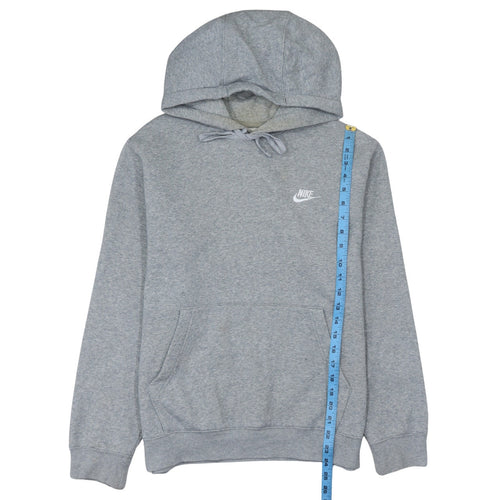Nike Men's Grey Pullover Hoodie Small Regular Fit Fleece Sportswear