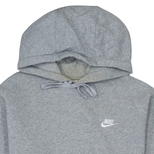 Nike Men's Grey Pullover Hoodie Small Regular Fit Fleece Sportswear