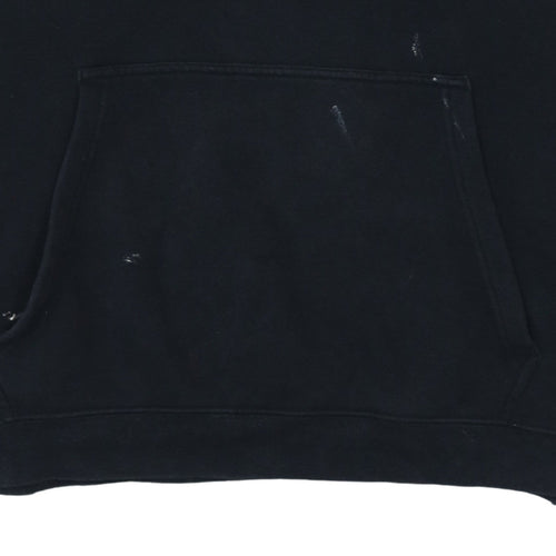 Nike Men's Black Pullover Hoodie L Sports Fleece Sweatshirt