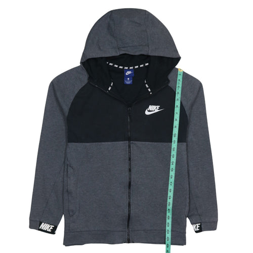 Nike Men’s Grey Full Zip Hoodie L Sportswear Sweatshirt