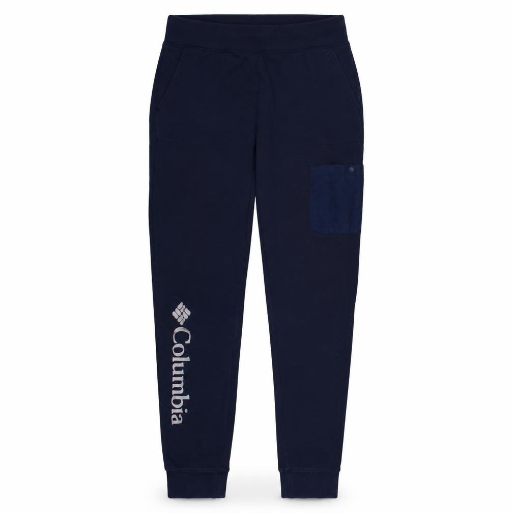 Columbia Boys Navy Blue Jogger Sweatpants L Elastic Waist Pockets
