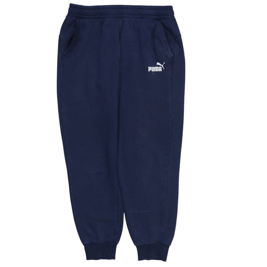 PUMA Men's Navy Blue Sweatpants Jogger Trousers Size L
