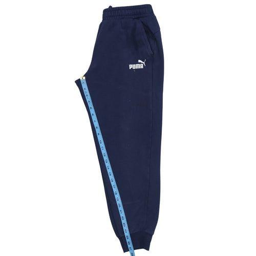 PUMA Men's Navy Blue Sweatpants Jogger Trousers Size L