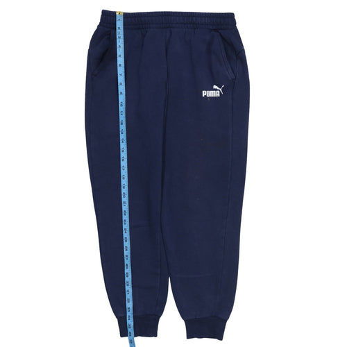 PUMA Men's Navy Blue Sweatpants Jogger Trousers Size L