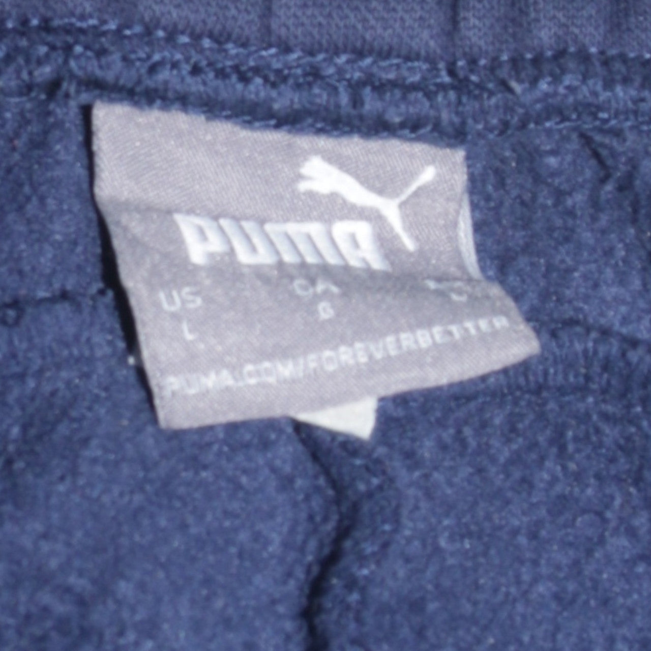 PUMA Men's Navy Blue Sweatpants Jogger Trousers Size L