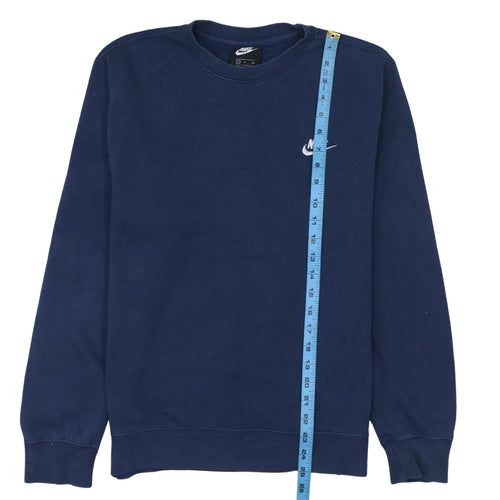 Nike Men's Blue Small Crew Neck Pullover Sweatshirt