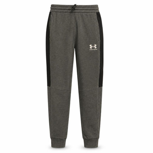 Under Armour Boys Grey Jogger Trousers Size M Elastic Waist Sportswear