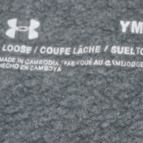 Under Armour Boys Grey Jogger Trousers Size M Elastic Waist Sportswear