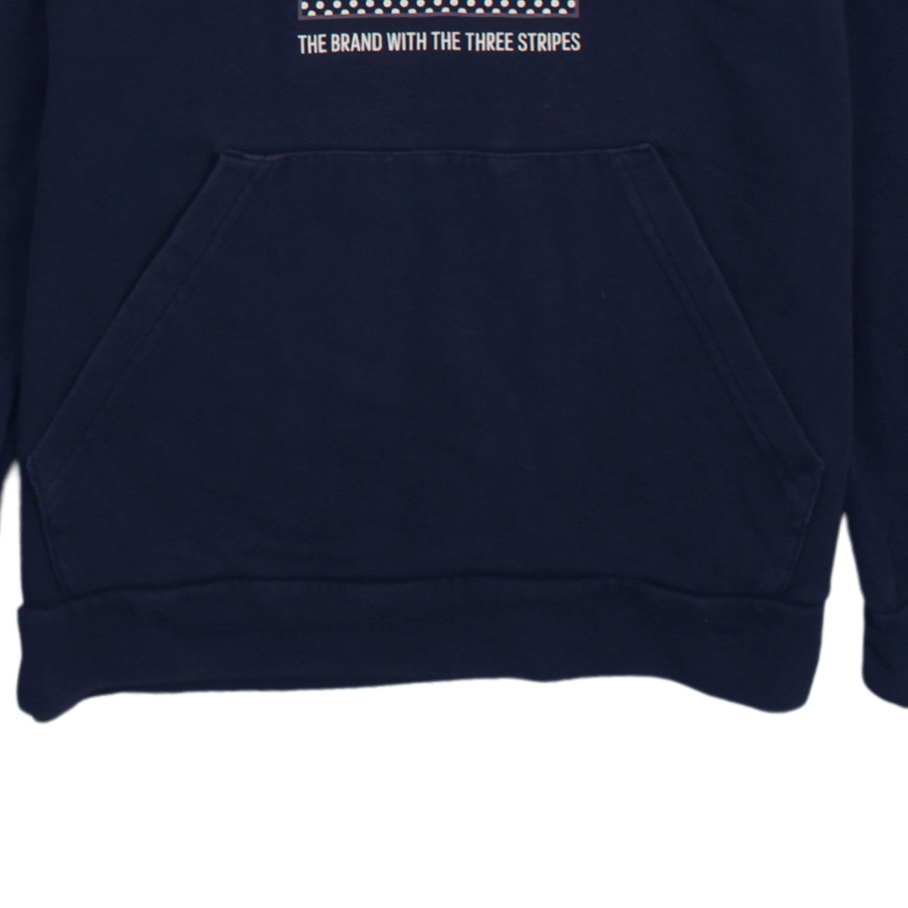 Adidas Boys Blue Pullover Hoodie 14 Years Regular Fit Graphic Print
