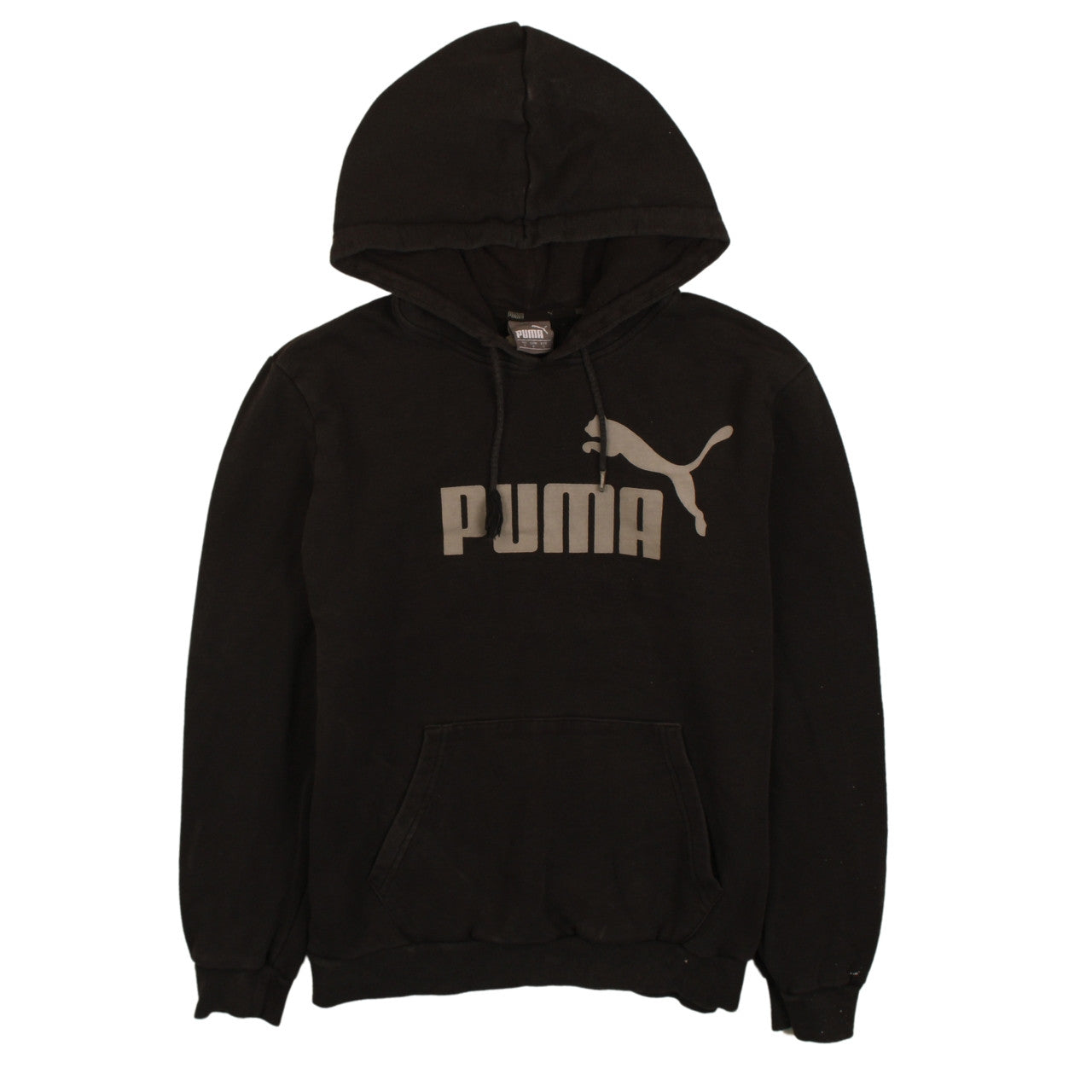 Puma Men's Black Pullover Hoodie Size S Graphic Logo Sportswear