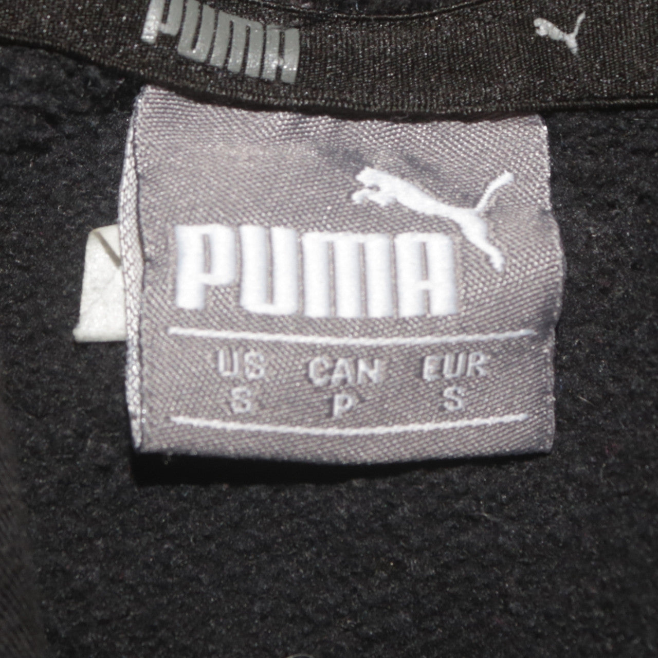 Puma Men's Black Pullover Hoodie Size S Graphic Logo Sportswear