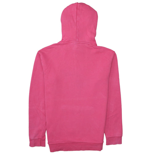 Adidas Women Pink Pullover Hoodie Medium Hooded Cotton Blend Casual