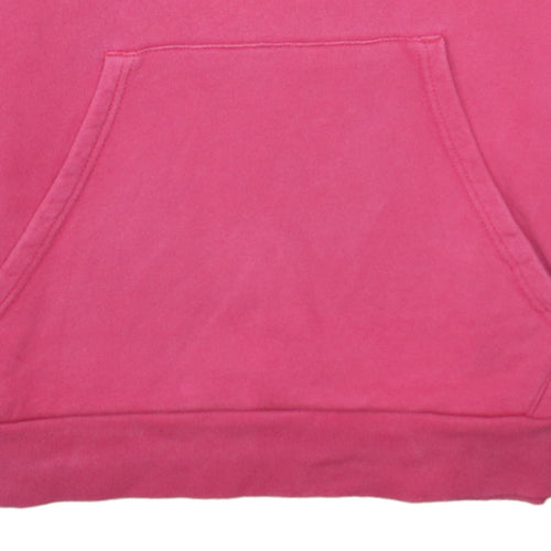 Adidas Women Pink Pullover Hoodie Medium Hooded Cotton Blend Casual
