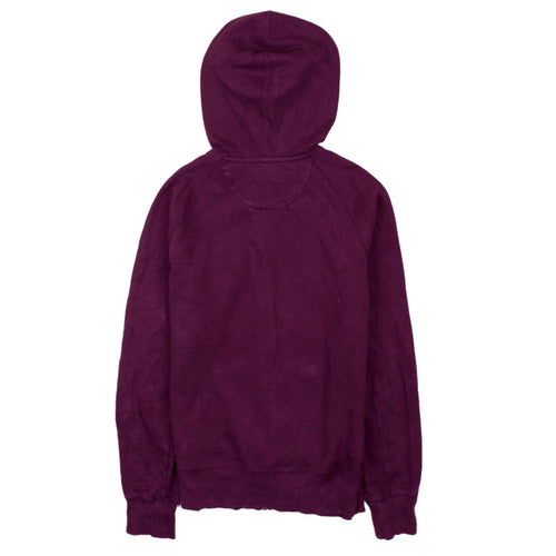 Reebok Womens Purple Full Zip Hoodie Medium Cotton Blend